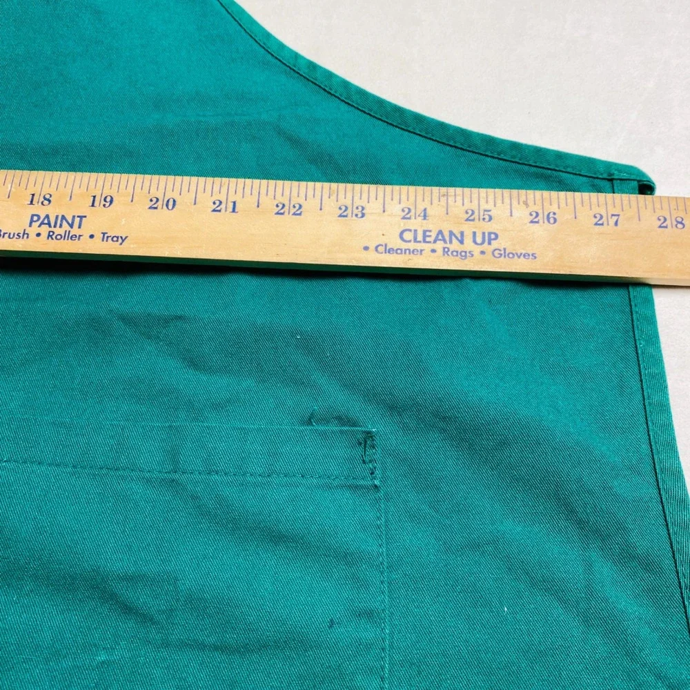 Starbucks Barista Apron Green Embroidered Siren Logo Two Pocket Adjustable Bib